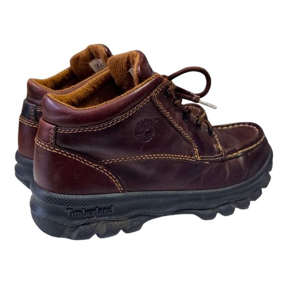 Timberland Brown Leather Lace Up Ankle Chukka Boots Mens Size 5 - Picture 5 of 10